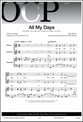 All My Days Two-Part choral sheet music cover